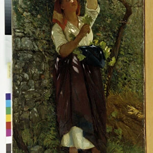 The Pruning of Vines painting by Giovanni Costa (1833-1902) Mandatory mention: Collection Fondation Regards de Provence, Marseille
