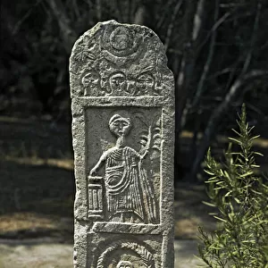Punic stele with Tanit sign and astral symbols, Tophet of Salammbo, 5th-3rd century BC