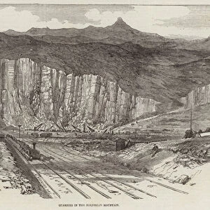 Quarries in the Holyhead Mountain (engraving)
