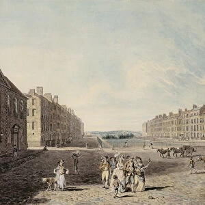 Queen Square, London, 1786 (w / c and pen and ink over graphite on wove paper)