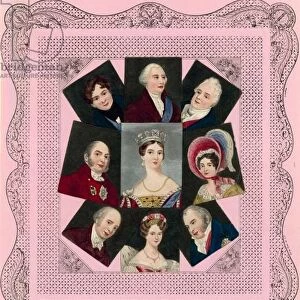 Queen Victoria and her family (chromolitho)