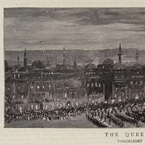 The Queens Jubilee at Cairo, Egypt (engraving)