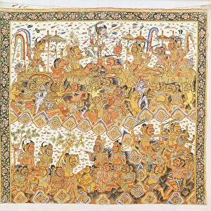 Ramayana (balinese colour on canvas)
