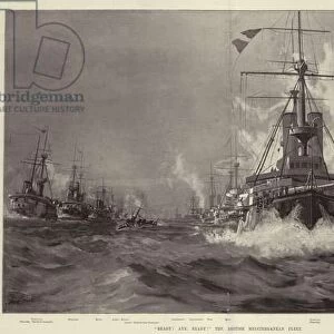 "Ready! Aye, Ready!"The British Mediterranean Fleet (engraving)