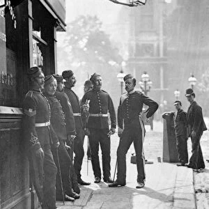 Recruiting Sergeants, from Street Life in London, by J. Thomson and Adolphe Smith
