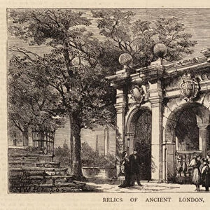 Relics of Ancient London, I, the Watergate, York House (engraving)