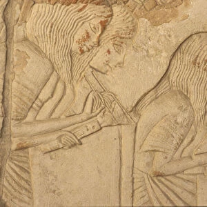 Relief depicting scribes at work, from the Tomb of Horemheb (c