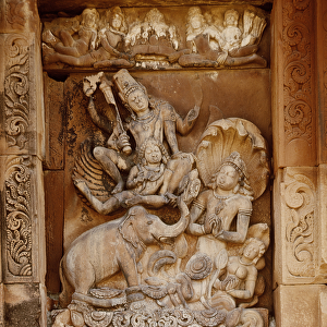 Relief from the Temple of Vishnu, c. 500 AD (stone)