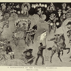 A Reminiscence of the Eastbourne Carnival (engraving)