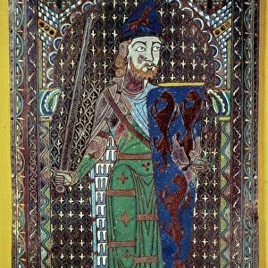 Representation of Geoffroi V (Geoffroy) Le Bel Plantagenet (Comte du Maine et d Anjou