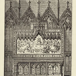 Reredos, Chester Cathedral (engraving)