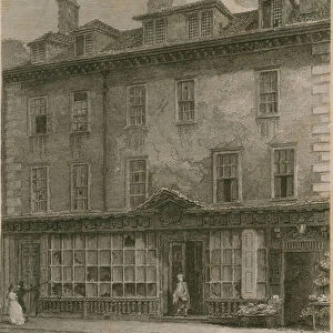 Residence in Leadenhall Street, London, of Nicholas Bentley, also known as Dirty Dick (engraving)