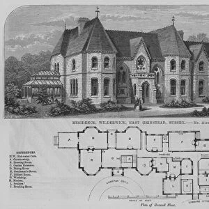 Residence, Wilderwick, East Grinstead, Sussex (engraving)