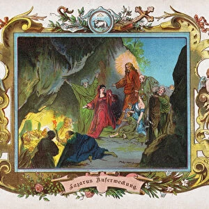 Resurrection of Lazarus, circa 1900 (engraving)