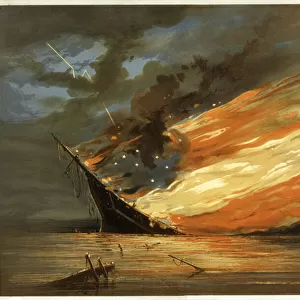 The Return, or Saved From The Wreck, published c. 1872 (chromolitho)