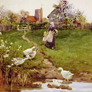 Returning Home, 1894 (w / c on paper)