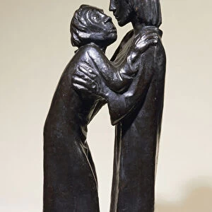 The Reunion; Das Wiedersehen, 1926 (bronze with dark brown patina)