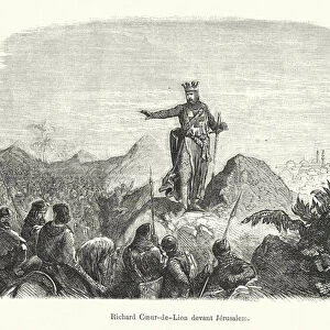 Richard Coeur-de-Lion devant Jerusalem (engraving)