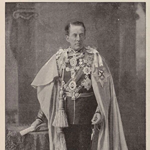The Right Honourable Earl Cadogan, KG, Lord-Lieutenant of Ireland (b / w photo)