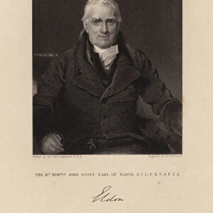 The Right Honourable John Scott Earl of Eldon (engraving)