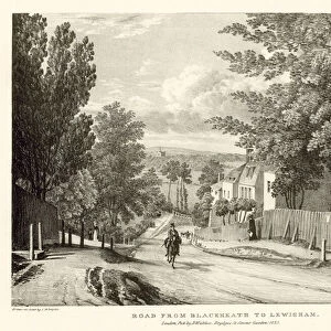 Road from Blackheath to Lewisham, London (engraving)