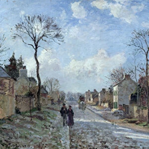 The Road to Louveciennes, 1872 (oil on canvas)