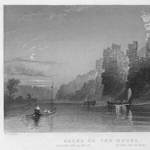 Rocks on the Meuse (engraving)