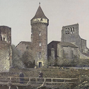 Roffiac, Eglise et Tourelle de l ancien Chateau, Ensembles O (colour photo)