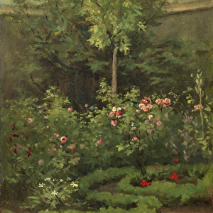 A Rose Garden, 1862 (oil on canvas)