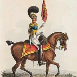Royal Horse Guards, Blue, Officer, 1828 (lithograph)