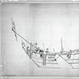 The Royal Yacht Mary (drawing on paper)