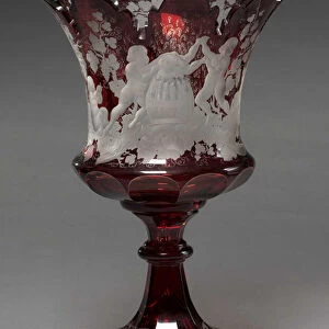 Ruby Vase, 1800s (glass)