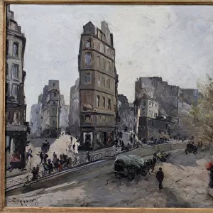 Rue de la Lune, Beauregard and de Clery, views of Boulevard Saint Denis in Paris