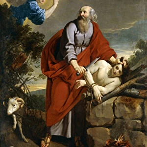 The Sacrifice of Isaac, (oil on canvas)