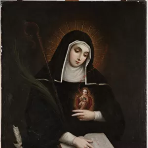 Saint Gertrude (Santa Gertrudis), 1763 (oil on canvas)