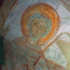 The Saint-Jean du Liget chapel, Touraine, 12th century (fresco)
