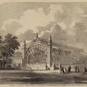 Sanitarium designed by Joseph Paxton, FLS, for the City of London Hospital for Diseases of the Chest, Victoria-Park (engraving)