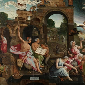 Saul and the Witch of Endor, 1526 (oil on panel)