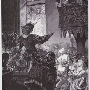 School of a guild of Meistersingers, Germany (engraving)