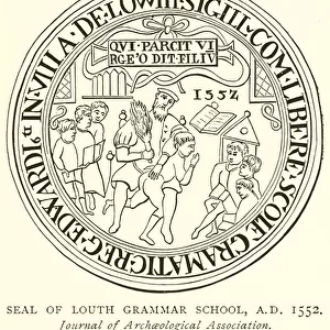 Seal of Louth Grammar School, A. D. 1552 (engraving)