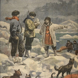 Searching for Andree, News!, illustration from Le Petit Journal