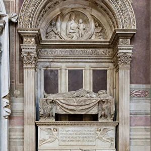 Sepulchre of Leonardo Bruni, Right aisle, detail