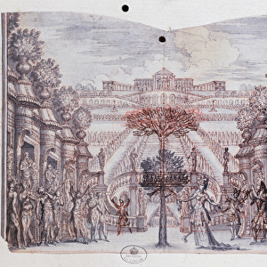 Set design for Atys, from a collection entitled