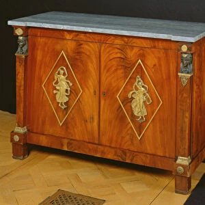 Sideboard, 1805-10 (wood & marble)