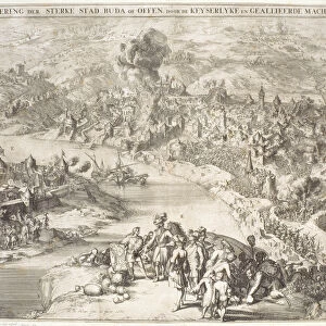 The Siege of Buda in 1541, 1686 (engraving)