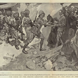 The Siege of the Peking Legation, the Arrival of the Head of the Relief Column (litho)