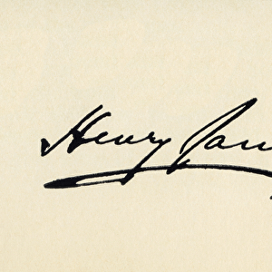 Signature of Henry James (colour litho)