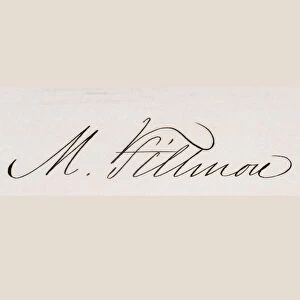 Signature of Millard Fillmore (litho)
