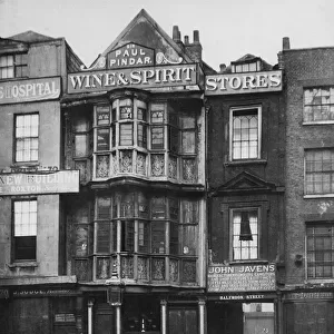 The Sir Paul Pindar, Bishopsgate Street, c. 1878 (b / w photo)