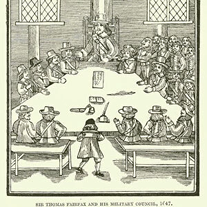 Sir Thomas Fairfax and his military council, 1647 (engraving)
